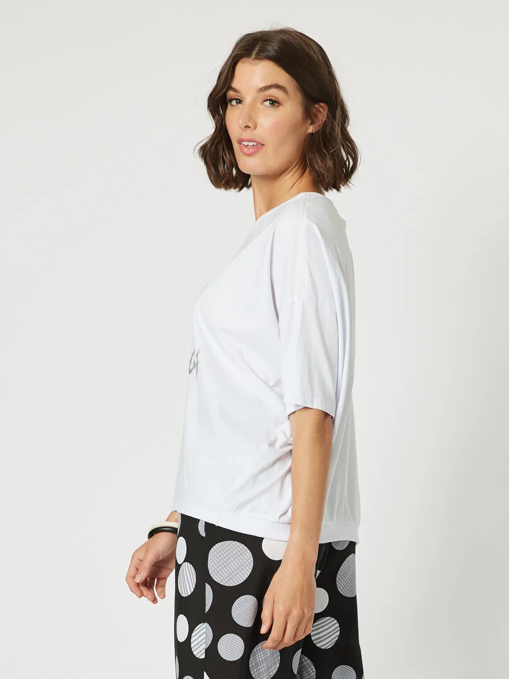 Happy Sunday Tee - White sold by RC & Co product image thumbnail 3