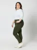Mechanical Stretch Slim Leg Pull On Pant - Khaki sold by RC & Co