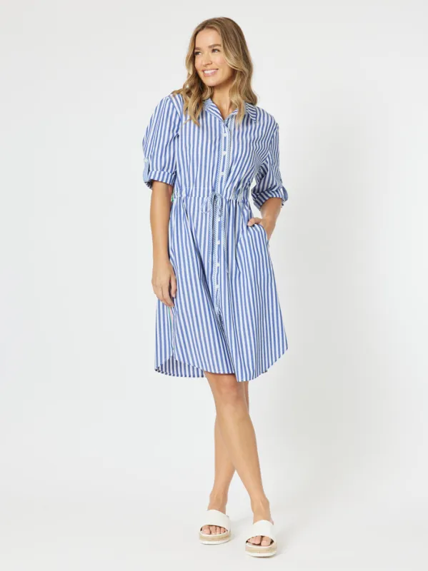 Summer Stripe Dress - Blue sold by RC & Co