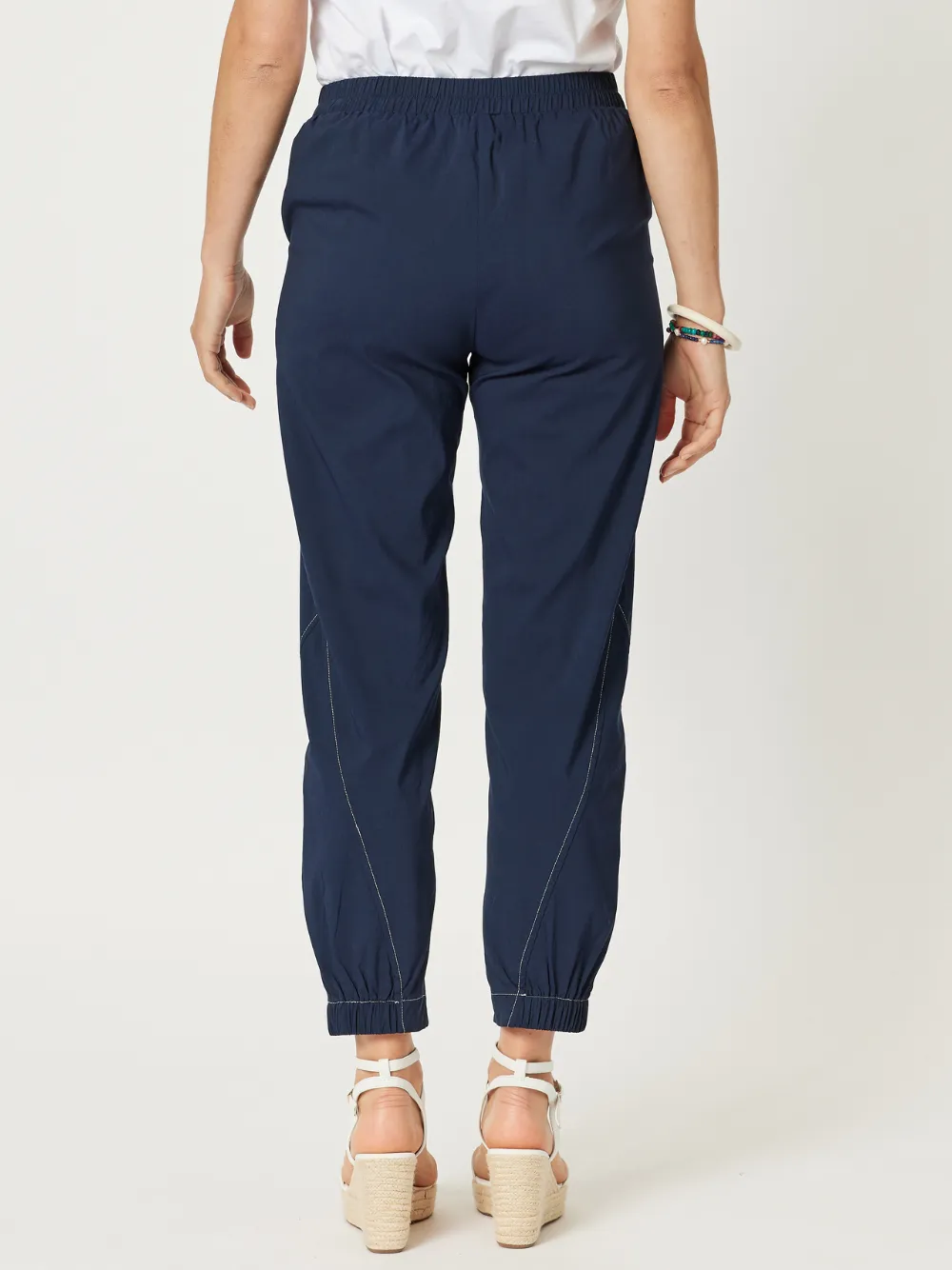 Parachute Stitch Detail Pant - Navy sold by RC & Co product image thumbnail 4