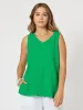 Byron Cotton Tank Top - Emerald sold by RC & Co