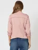 Military Style Denim Jacket - Pink sold by RC & Co