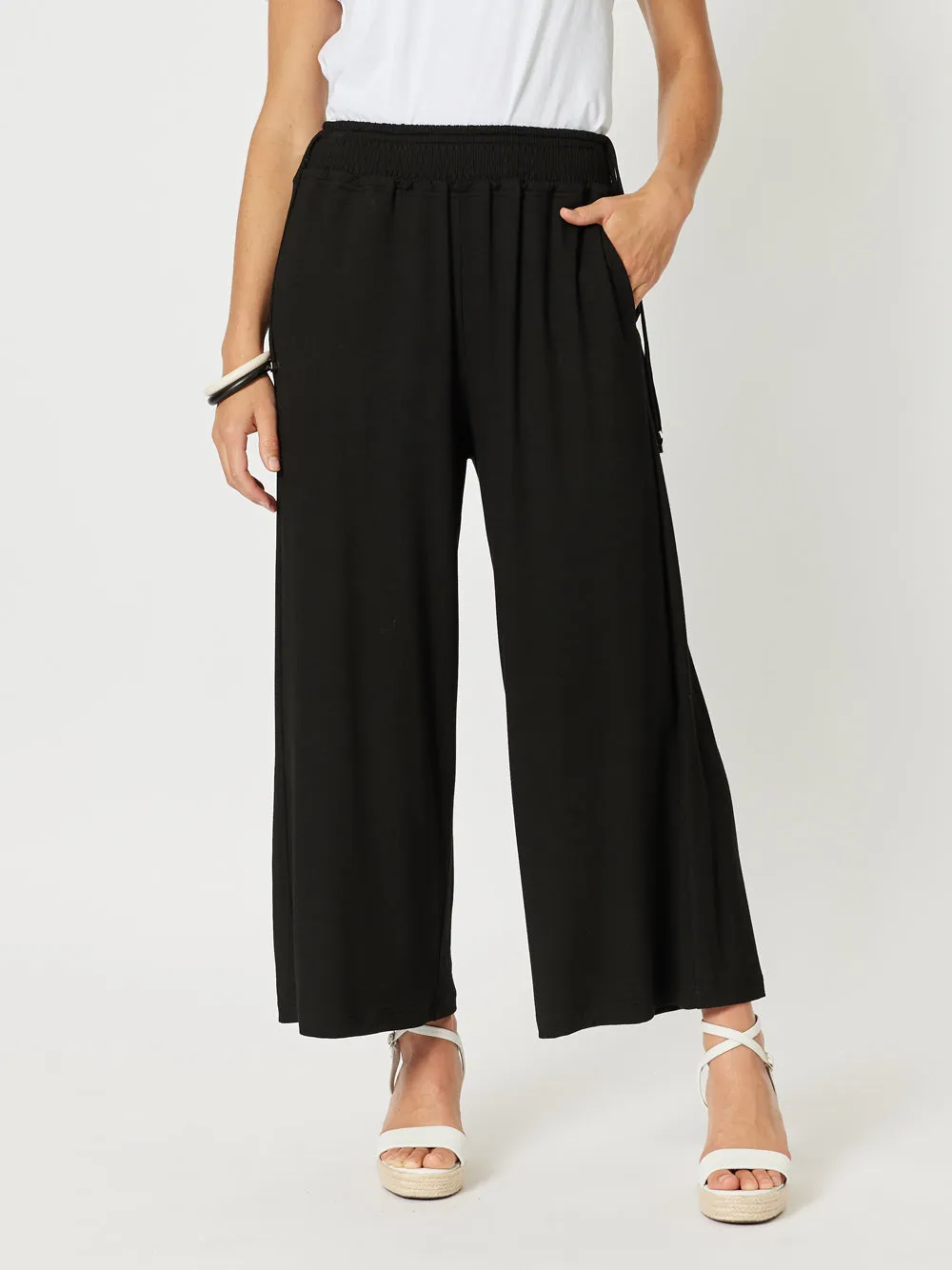 Wide Leg Jersey Pant - Black sold by RC & Co product image thumbnail 2