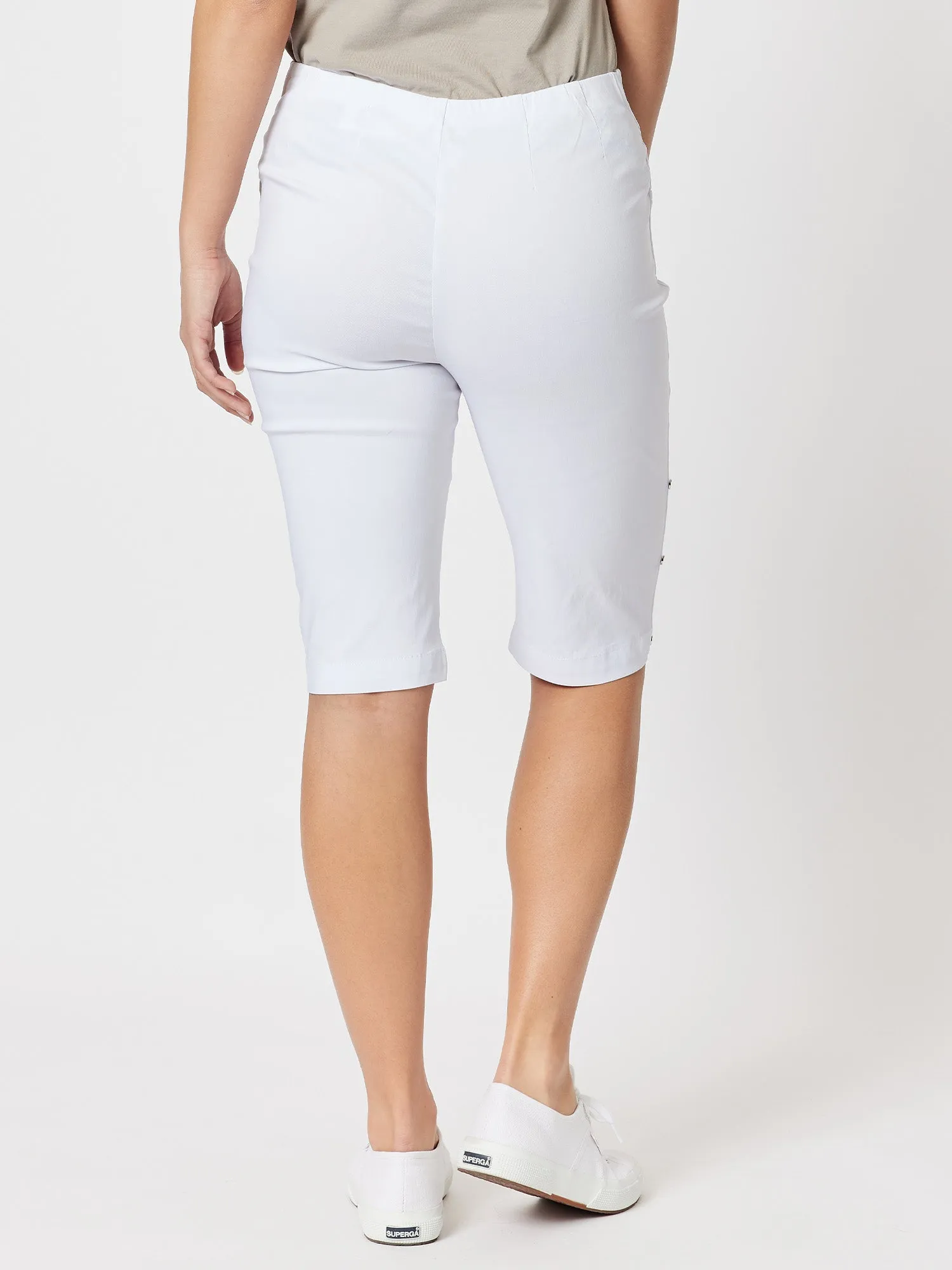 Stretch Bengaline Short - White sold by RC & Co product image thumbnail 4