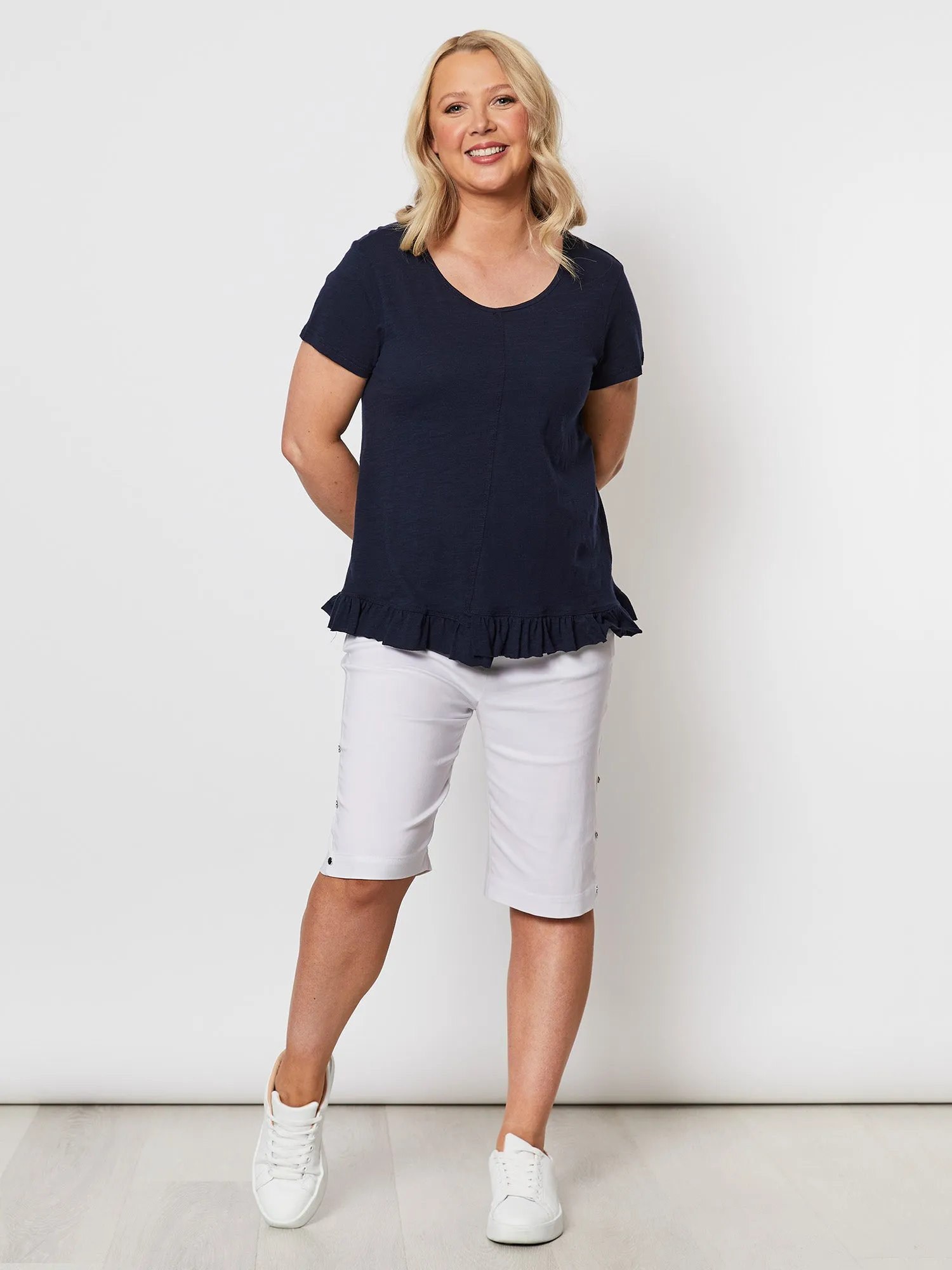 Stretch Bengaline Short - White sold by RC & Co product image thumbnail 2