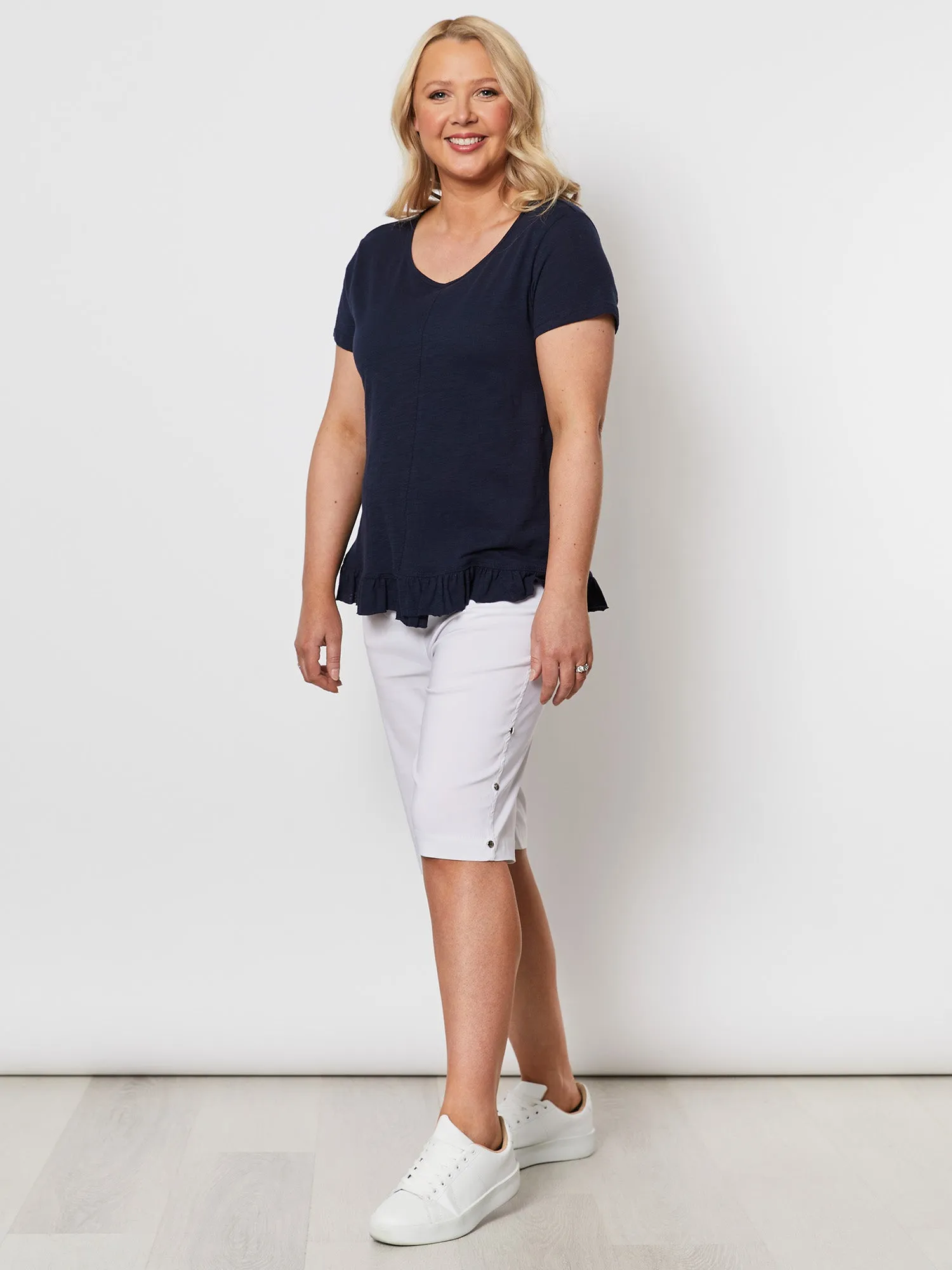 Stretch Bengaline Short - White sold by RC & Co product image thumbnail 5