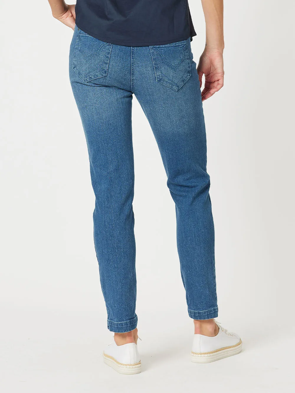 Miracle High Rise Jean - Washed Denim sold by RC & Co product image thumbnail 4