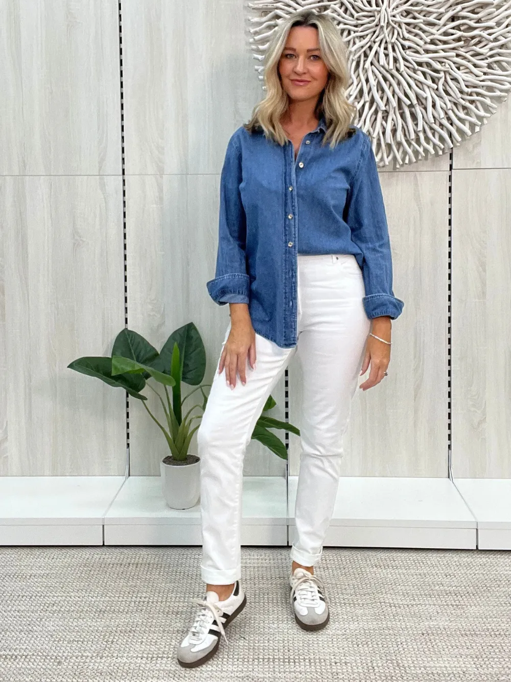 Miracle High Rise Jean - White sold by RC & Co product image thumbnail 2