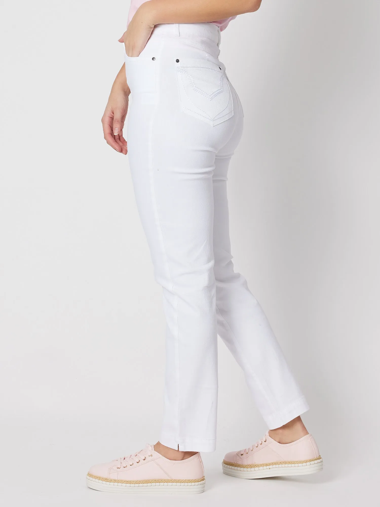 Miracle High Rise Jean - White sold by RC & Co product image thumbnail 5