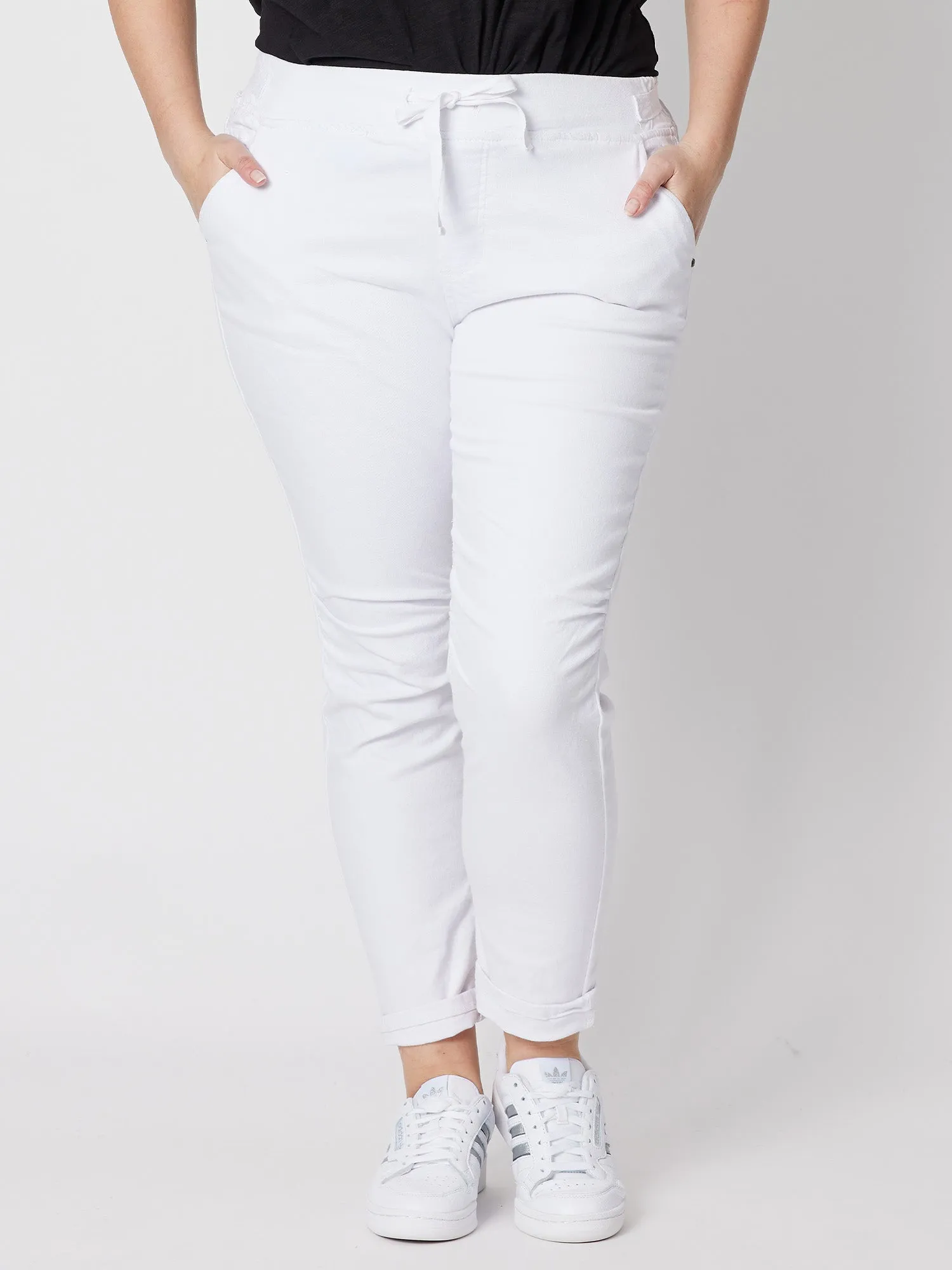 London Stretch Jogger Jean - White sold by RC & Co product image thumbnail 2