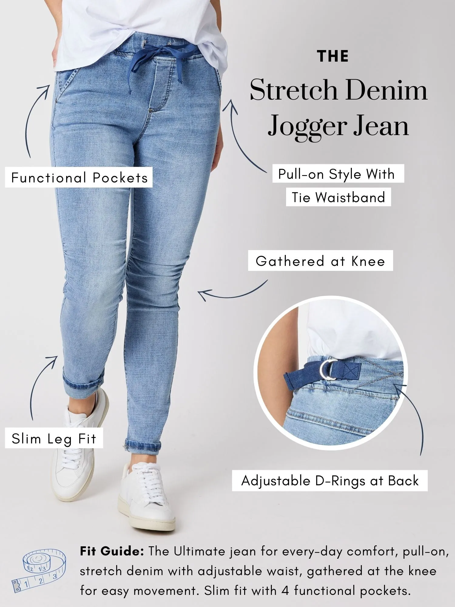 London Stretch Jogger Jean - Denim sold by RC & Co product image thumbnail 5