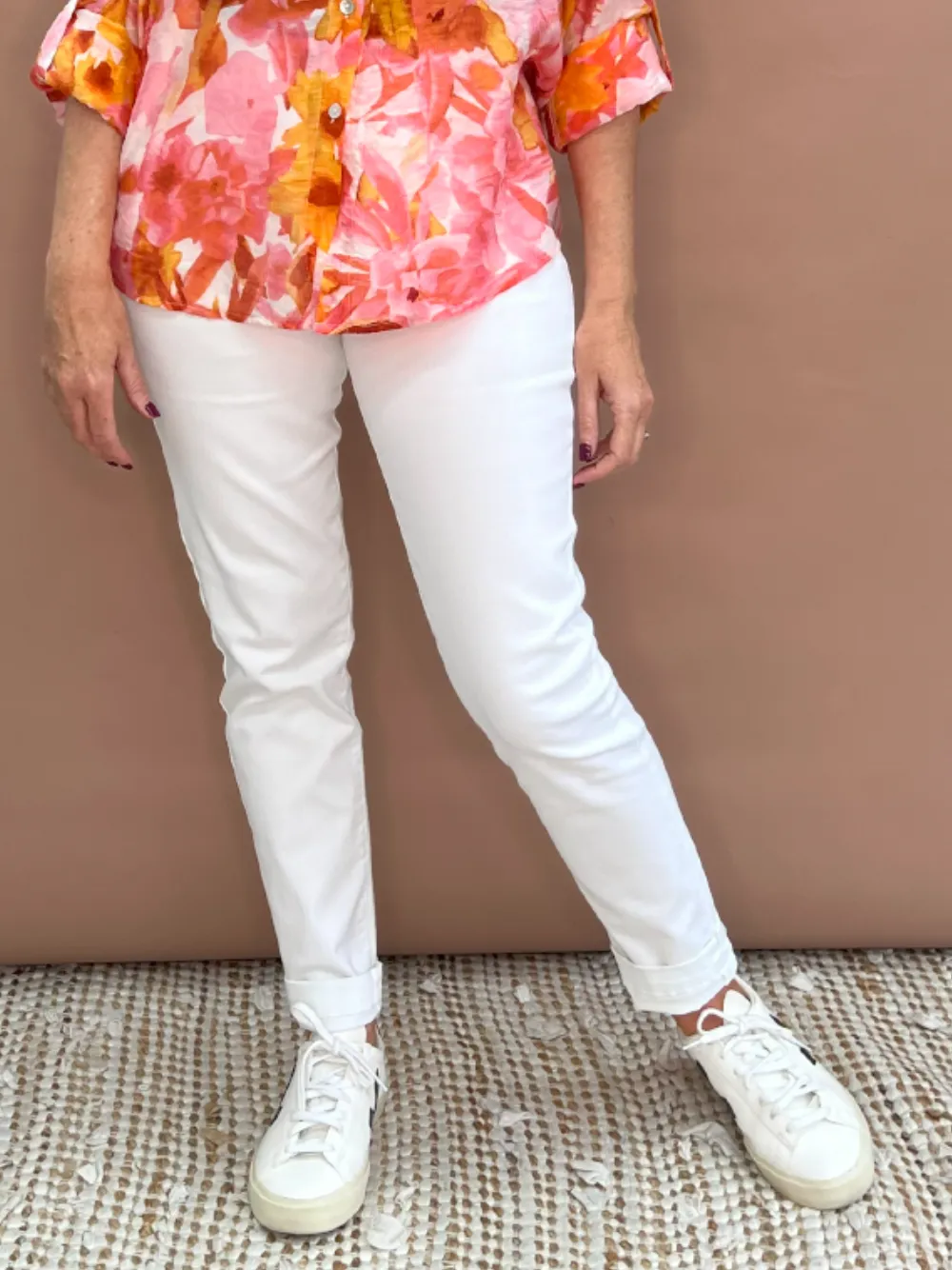 Marvel High Rise Stretch Jean - White sold by RC & Co product image thumbnail 5