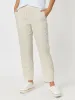 Sarah Linen Pleat Hem Pant - Natural sold by RC & Co