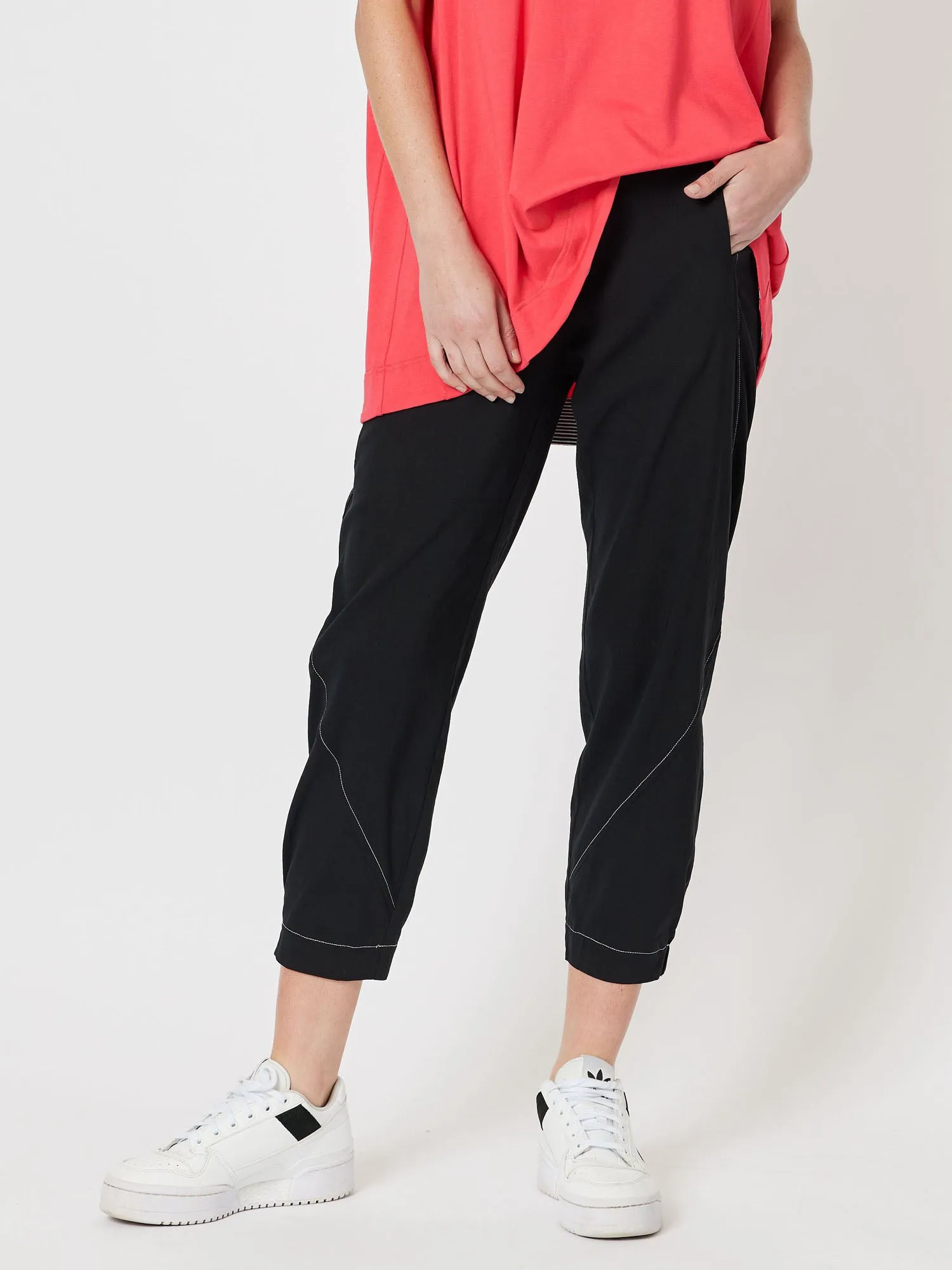 Parachute Stitch Pull On Pant - Black sold by RC & Co