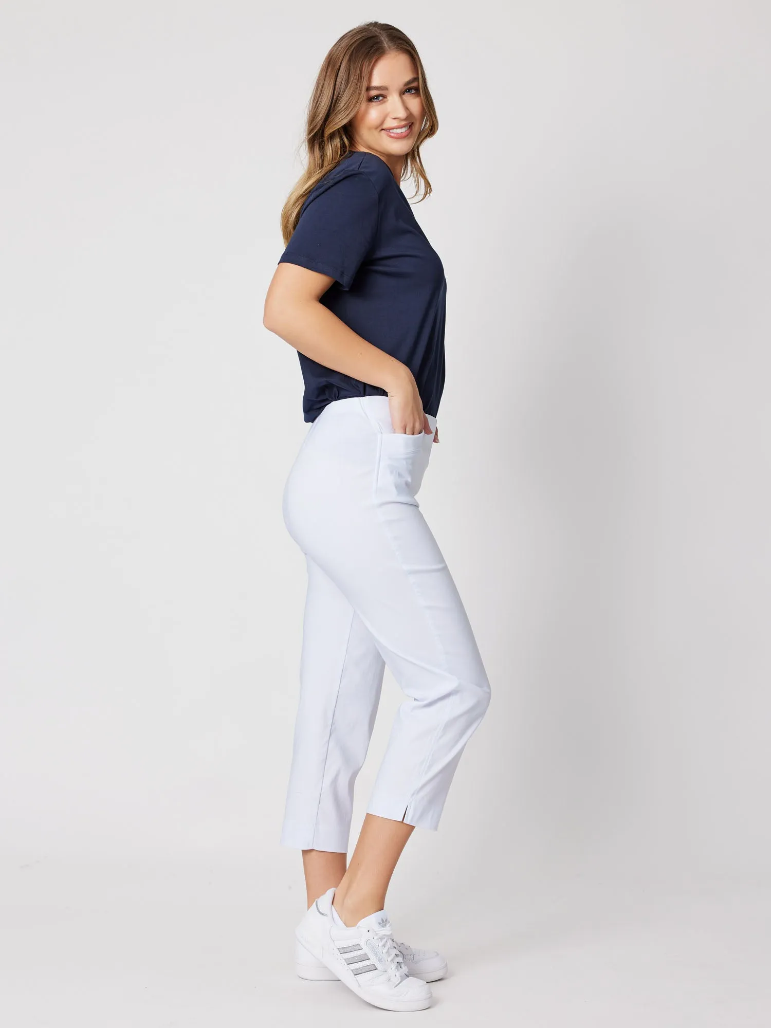 Zara Stretch Pant - White sold by RC & Co product image thumbnail 5