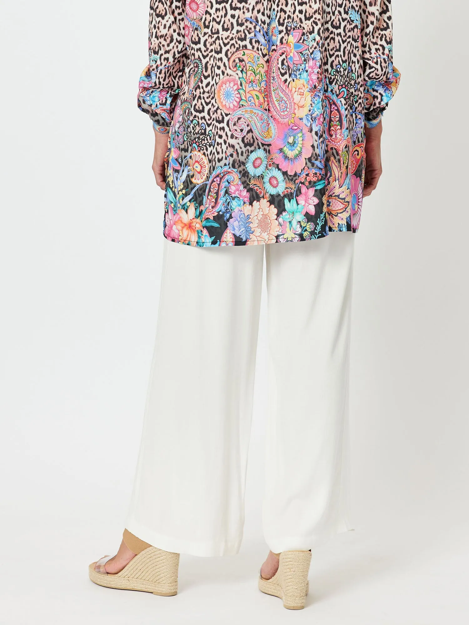 Tuxedo Wide Leg Pull On Pant - Ivory sold by RC & Co product image thumbnail 3