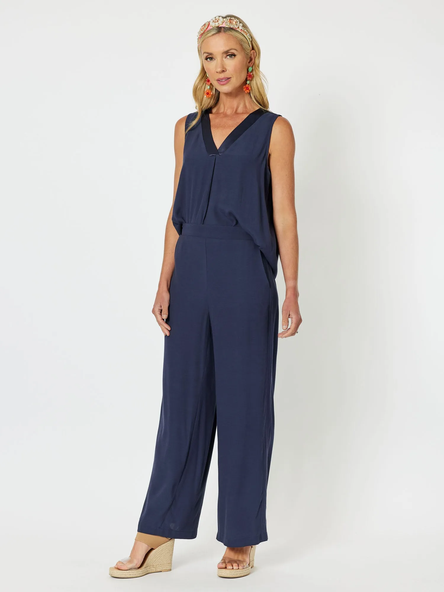 Tuxedo V - Neck Cami - Navy sold by RC & Co product image thumbnail 5