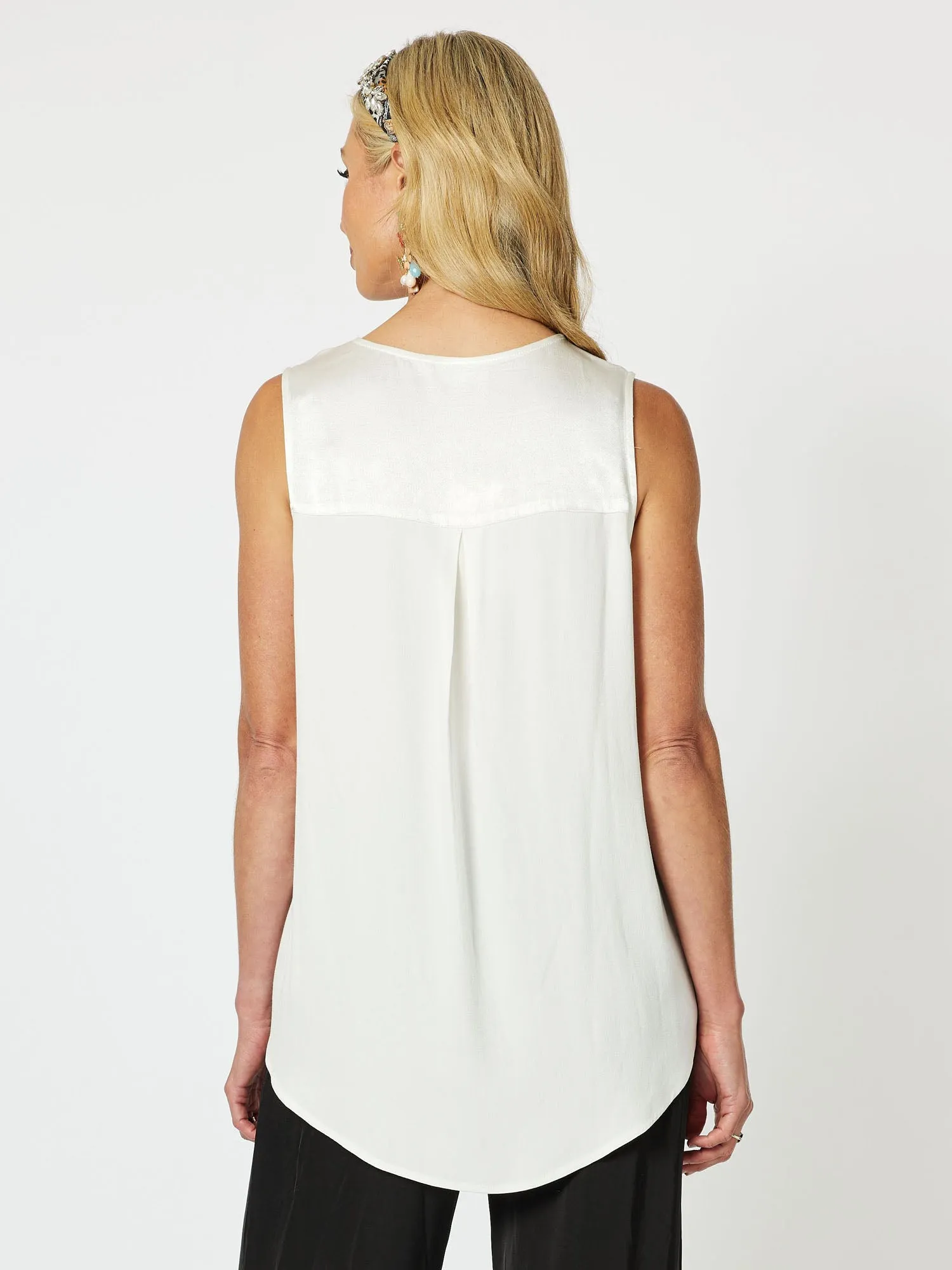 Tuxedo V - Neck Cami - Ivory sold by RC & Co product image thumbnail 3