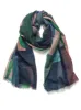 Paint Box Printed Scarf - Black sold by RC & Co