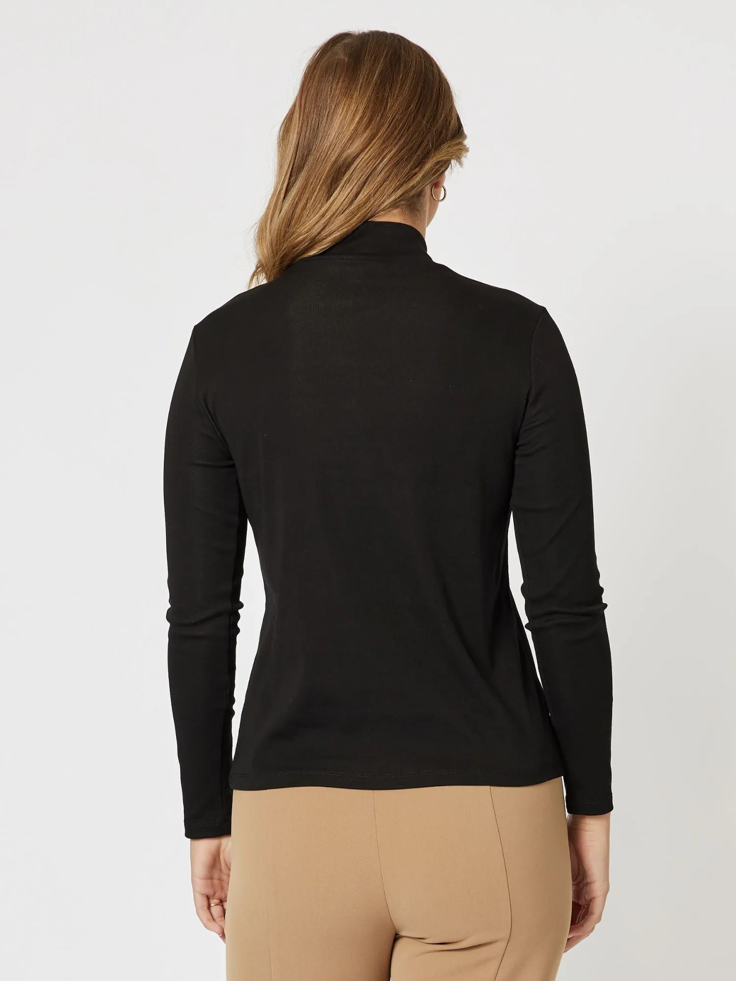Classic Mock Neck Top - Black sold by RC & Co product image thumbnail 4
