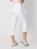 Miracle High Rise Cropped Jean - White sold by RC & Co