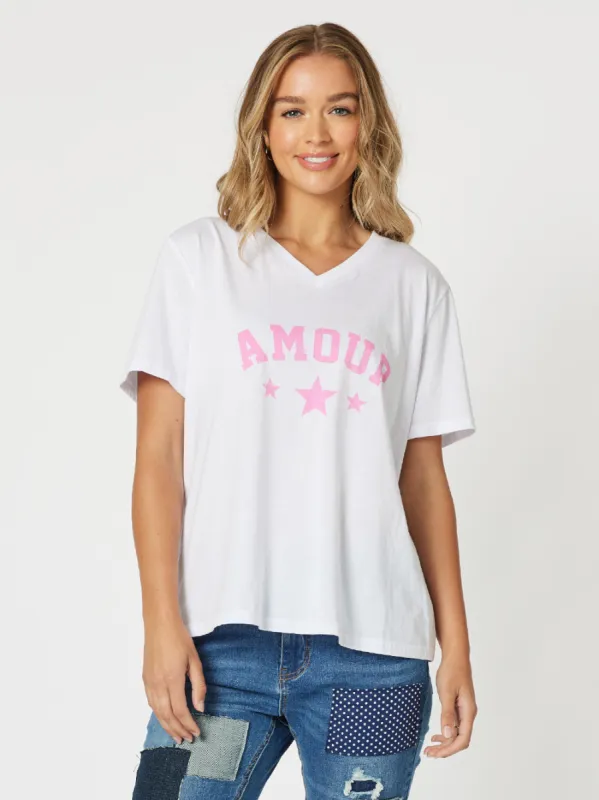Amour Cotton T-Shirt - Pink sold by RC & Co