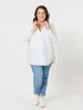 Julia Jersey Sleeve Shirt - White sold by RC & Co