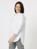 Julia Jersey Sleeve Shirt - White sold by RC & Co