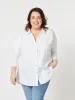 Julia Jersey Sleeve Shirt - White sold by RC & Co