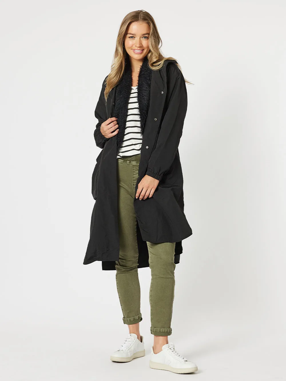 Long Travel Jacket - Black sold by RC & Co