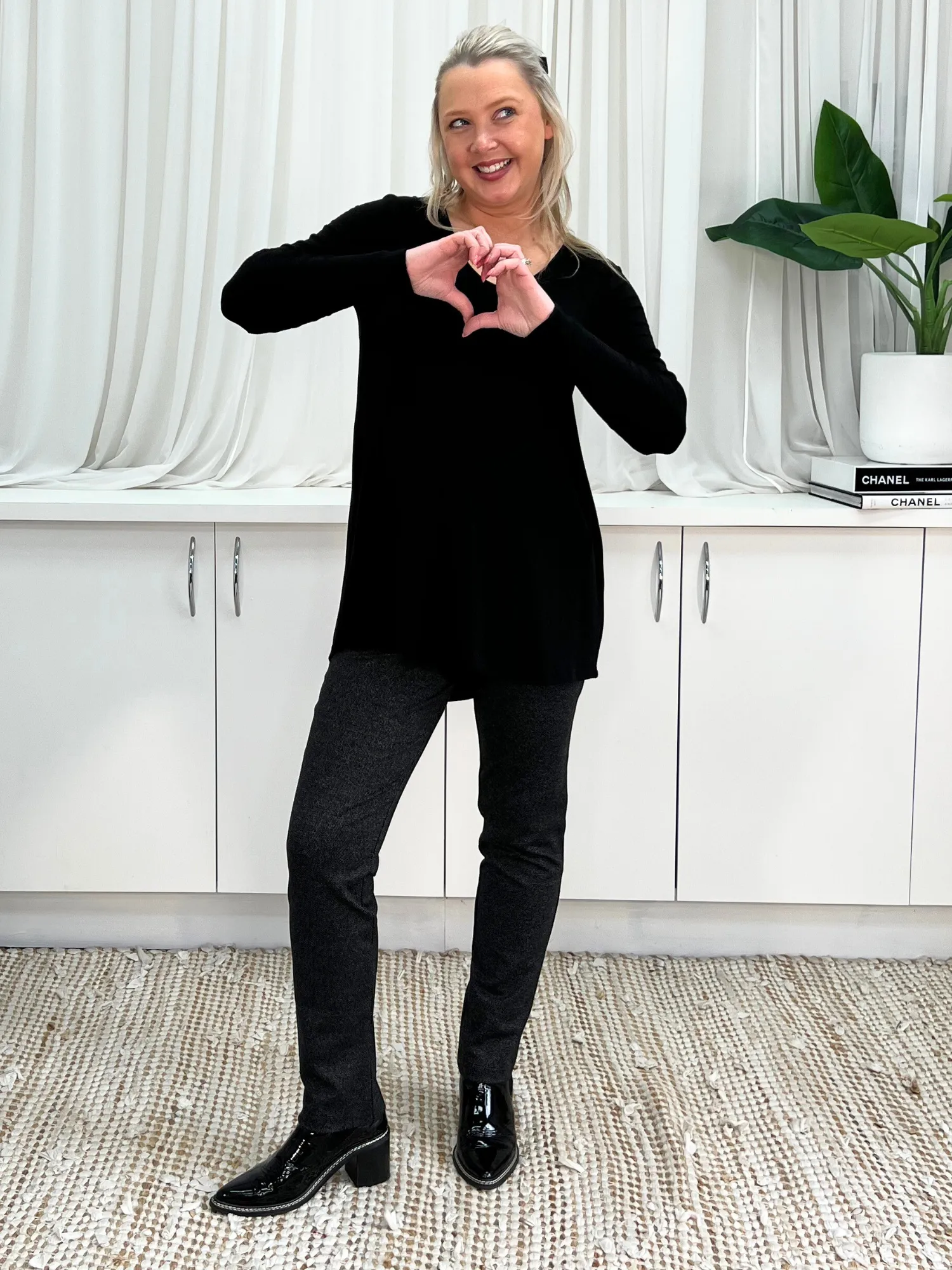 Keely Long Sleeve Top - Black sold by RC & Co product image thumbnail 2