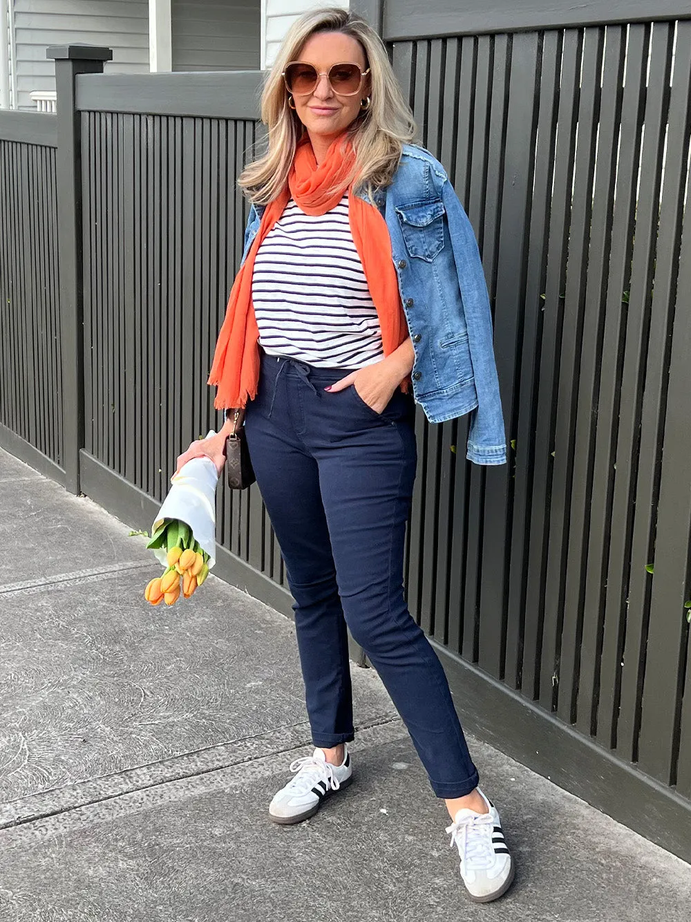 Plain Scarf - Orange sold by RC & Co