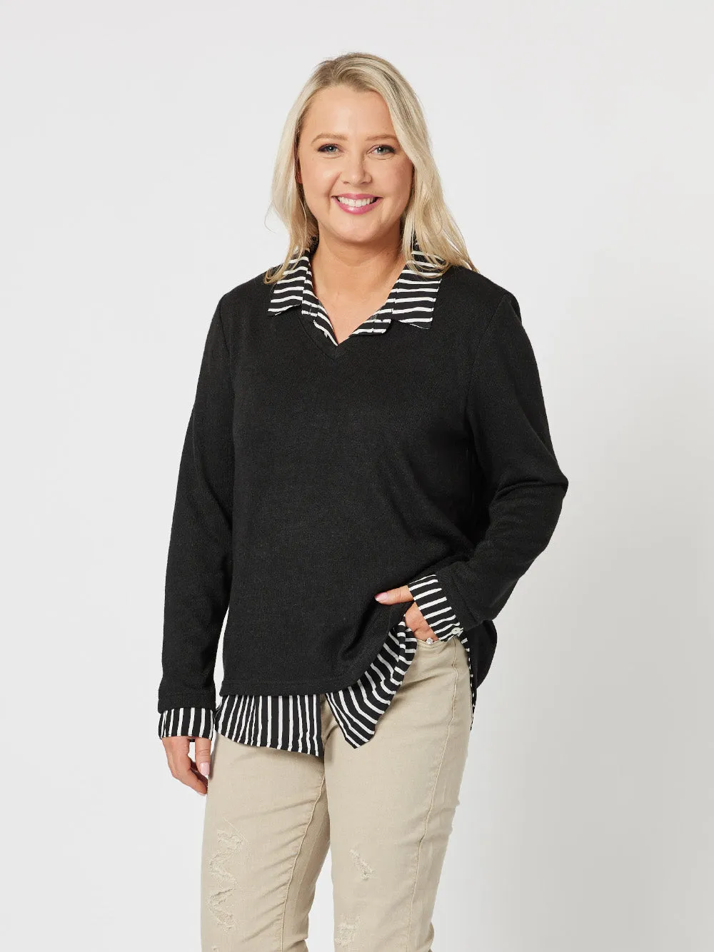 Gabby 2 In 1 Top - Black sold by RC & Co product image thumbnail 3