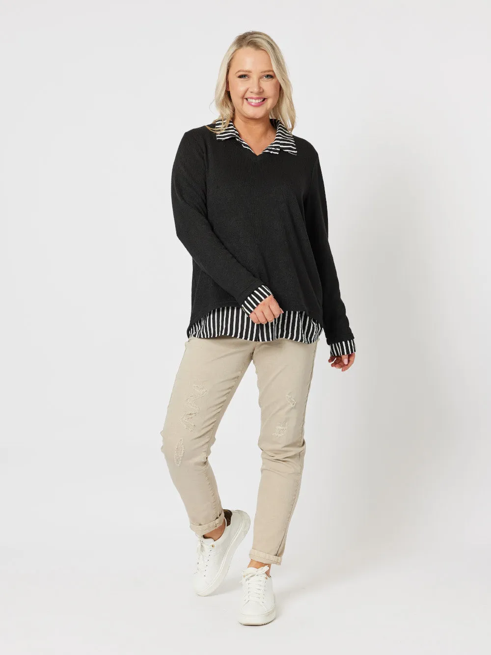 Gabby 2 In 1 Top - Black sold by RC & Co product image thumbnail 2