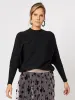 Ribbed Knit Batwing Jumper - Black sold by RC & Co