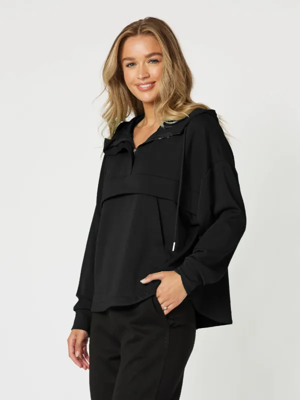 Ava Zip Sweatshirt - Black sold by RC & Co