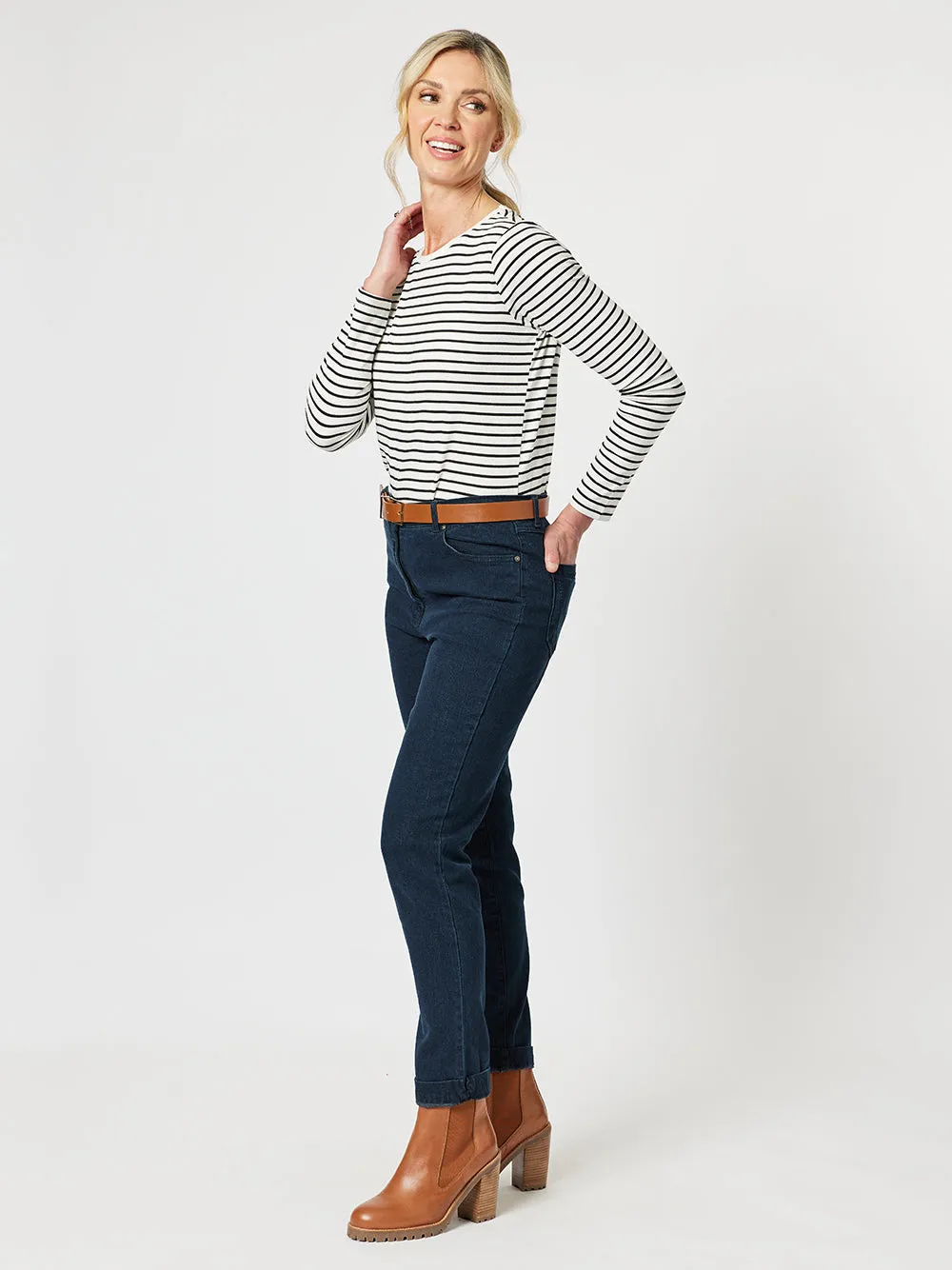 Miracle High Rise Jean - Dark Denim sold by RC & Co product image thumbnail 2