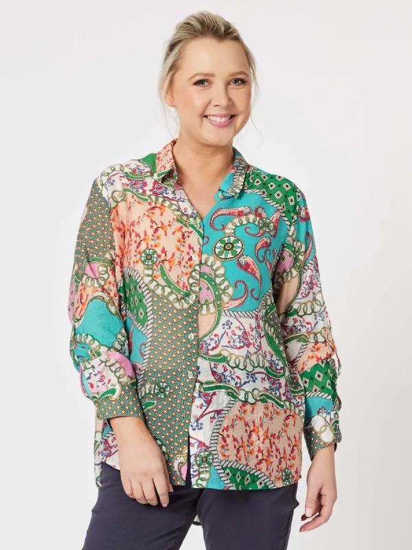 Giverny Print Shirt - Multi sold by RC & Co