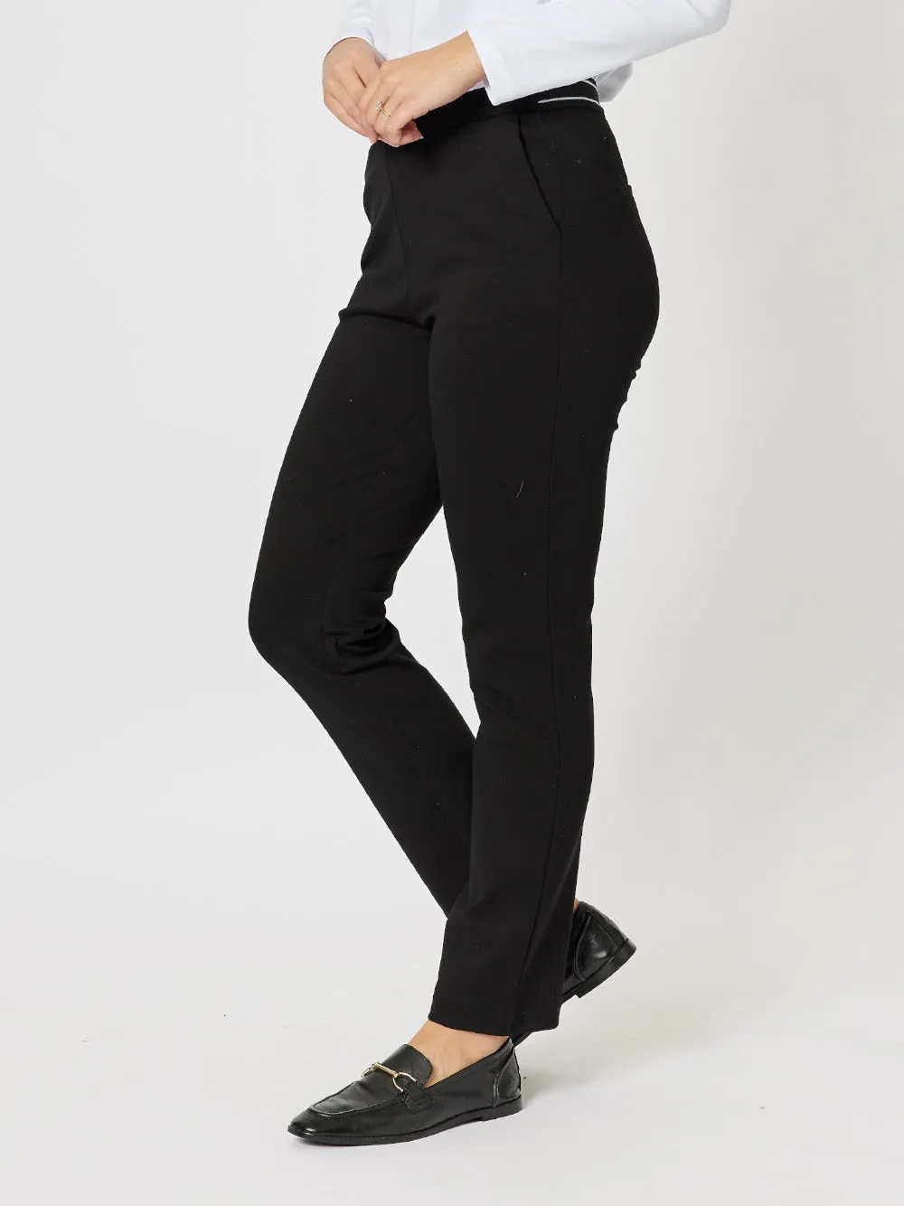 Straight Leg Ponte Pant - Black sold by RC & Co product image thumbnail 2