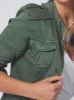 Military Style Denim Jacket - Khaki sold by RC & Co