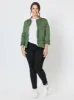 Military Style Denim Jacket - Khaki sold by RC & Co