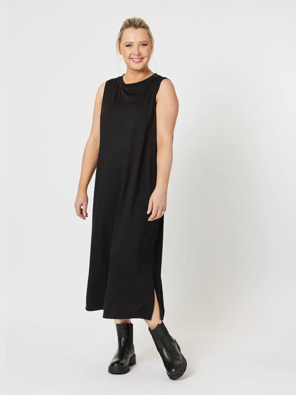Cameron Sleeveless Dress - Black sold by RC & Co