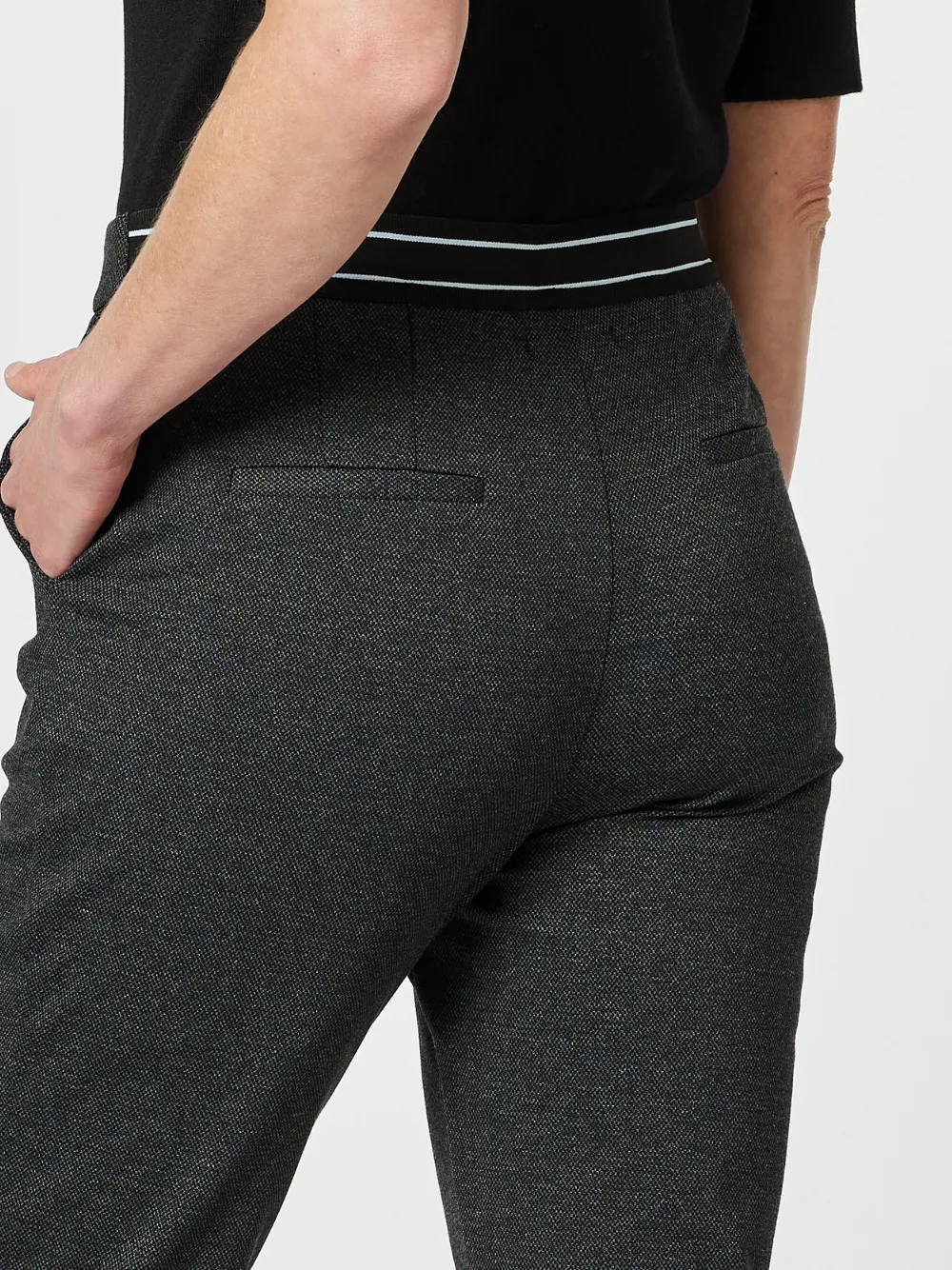 Textured Ponte Pant - Charcoal sold by RC & Co product image thumbnail 5