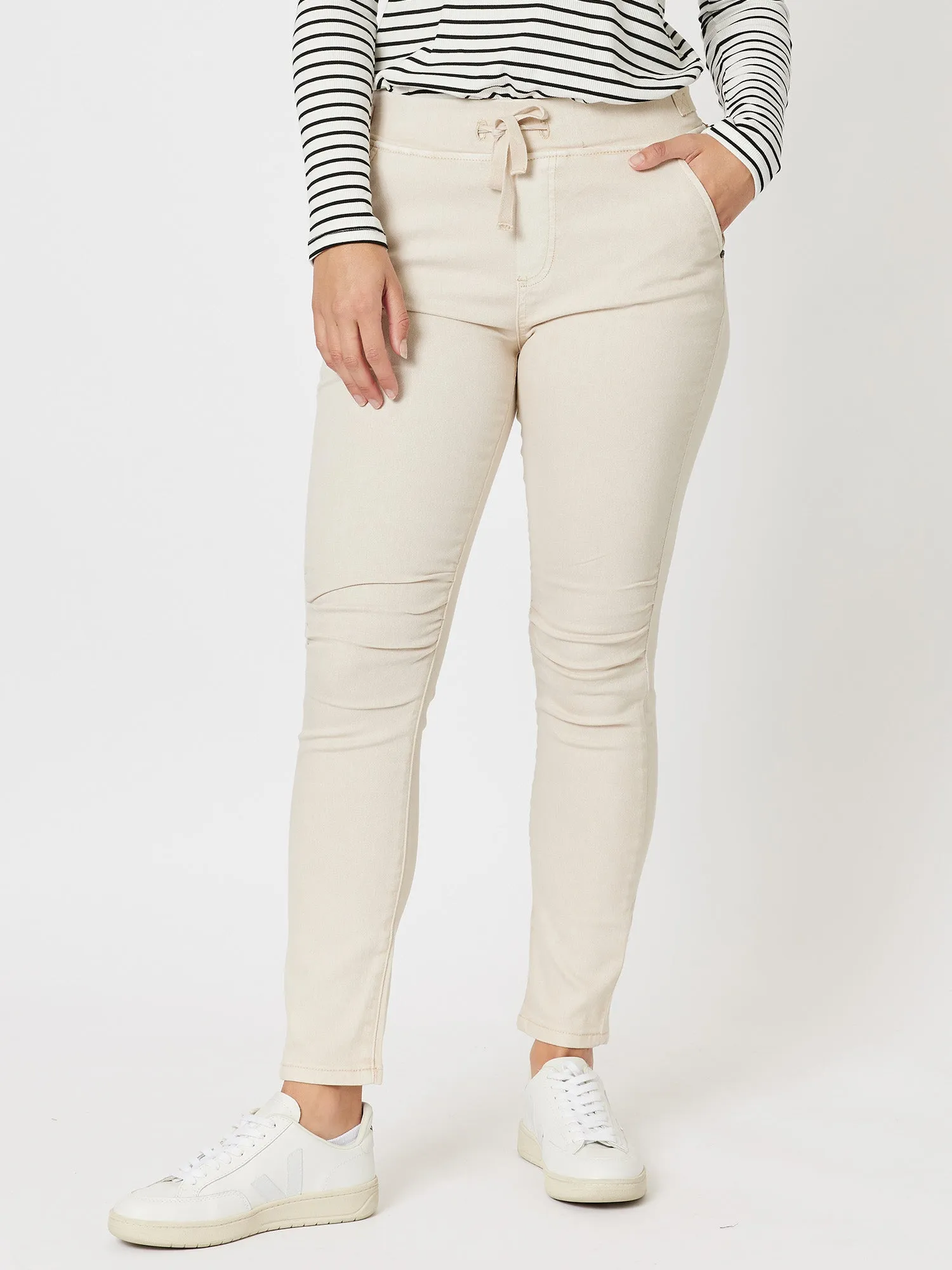 London Stretch Jogger Jean - Natural sold by RC & Co