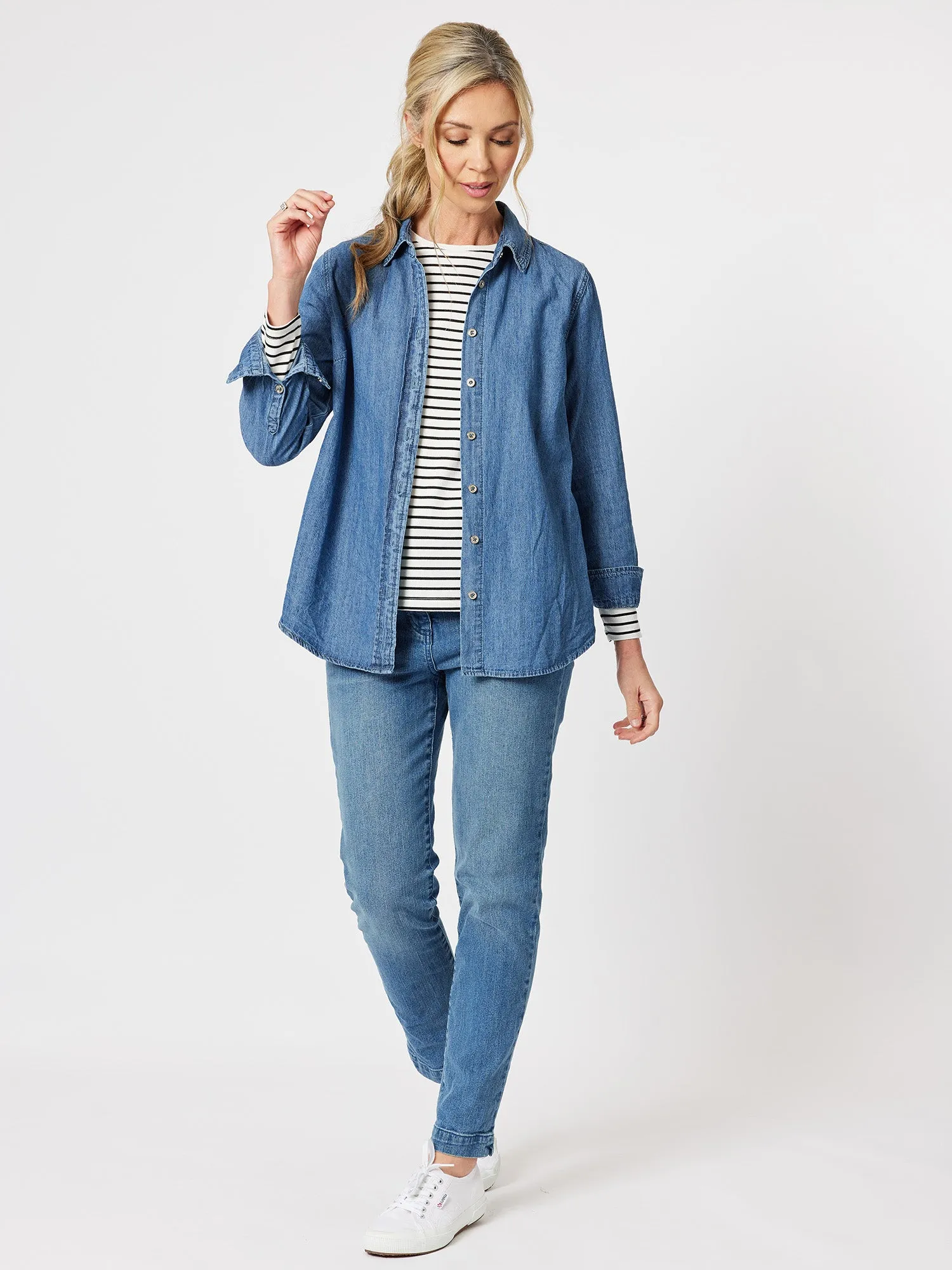 Rib Stripe Long Sleeve Top - Black sold by RC & Co product image thumbnail 2