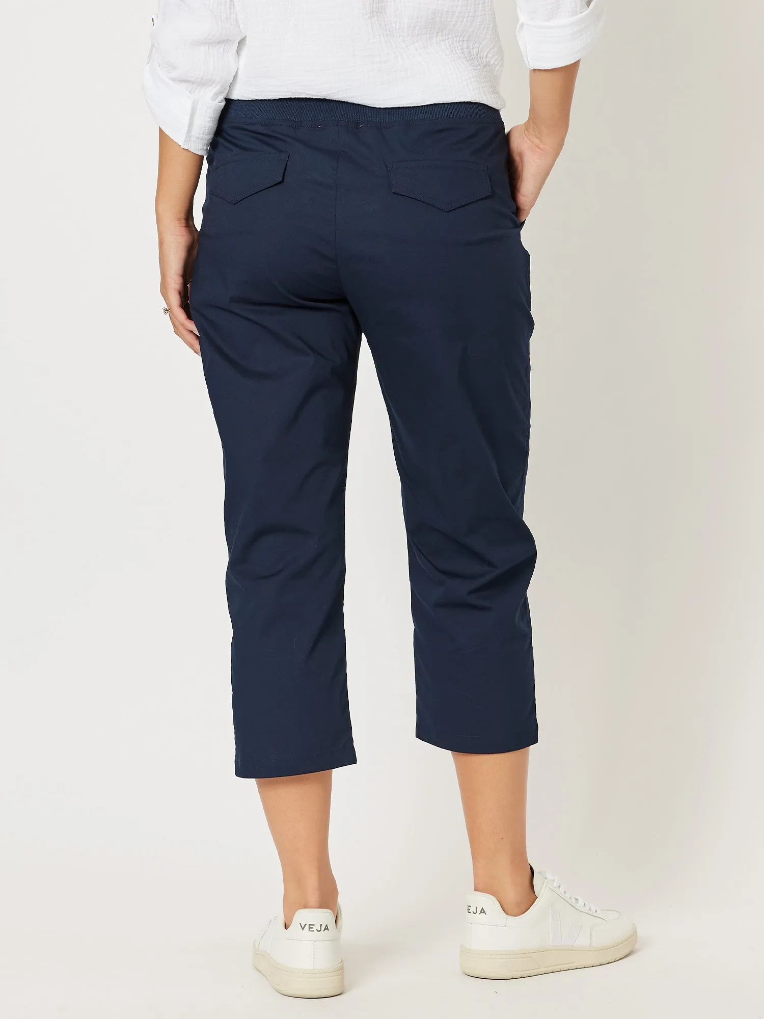 Santorini Cotton Capri Pant - Navy sold by RC & Co product image thumbnail 4