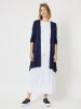 Roving Jersey Longline Cardigan - Navy sold by RC & Co