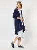 Roving Jersey Longline Cardigan - Navy sold by RC & Co