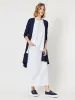 Roving Jersey Longline Cardigan - Navy sold by RC & Co