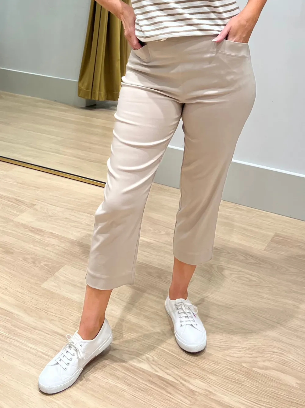 Zara Stretch Pant - Natural sold by RC & Co